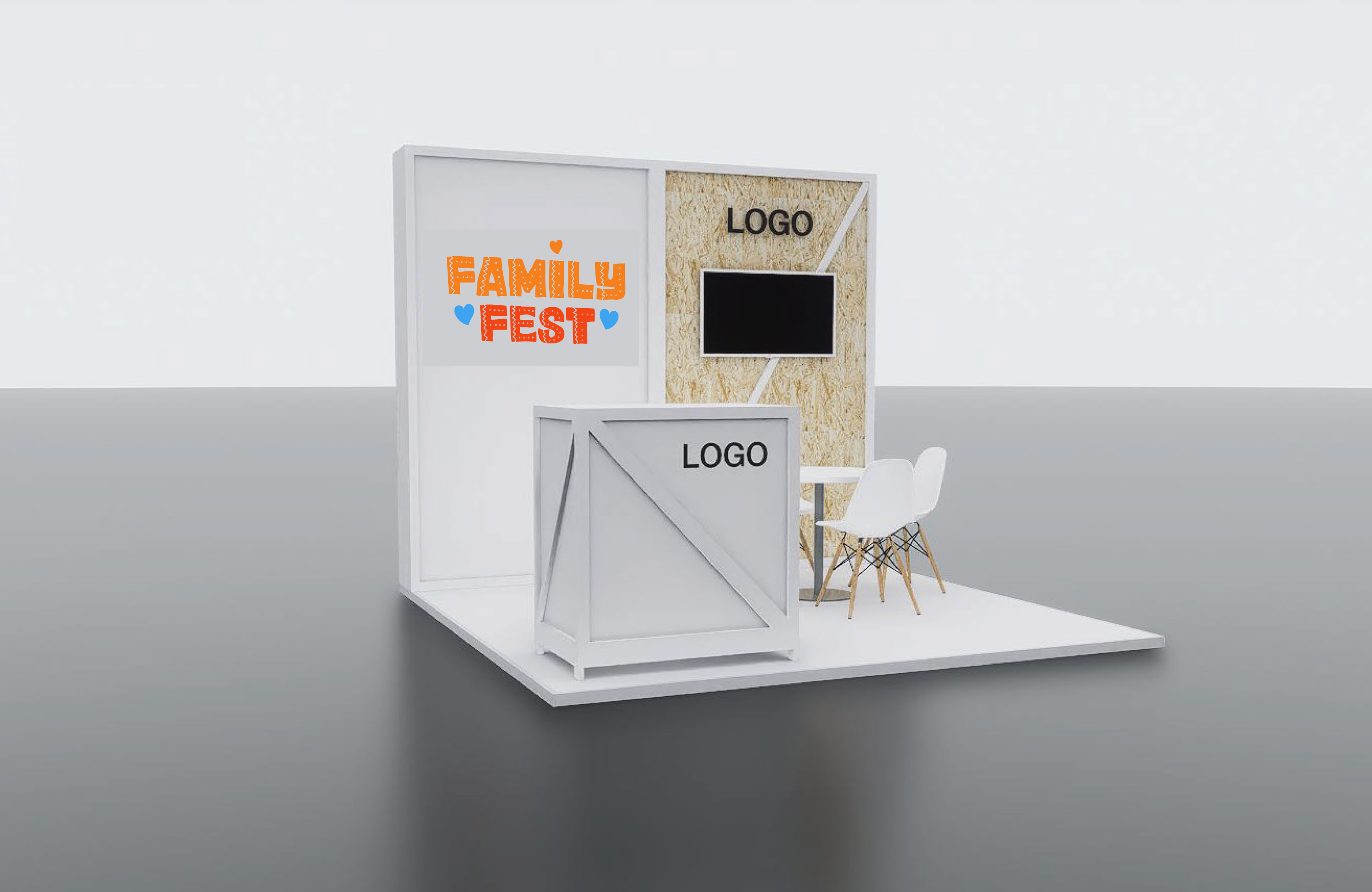 image of shopping bag at checkout counter (for a footwear store)